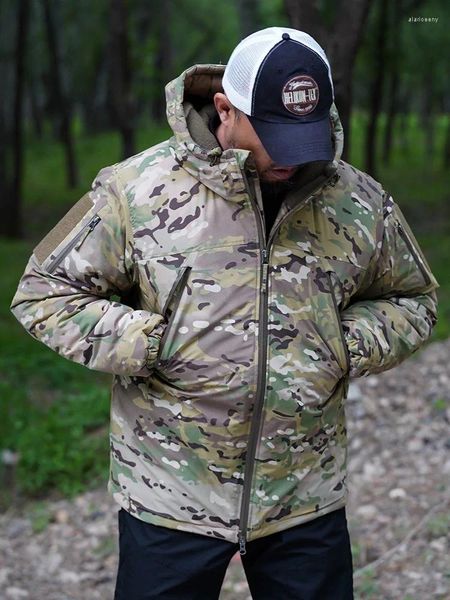 Chaquetas de caza al aire libre invierno americano pesado táctico algodón camuflaje abrigo chaqueta de hombre gruesa Polar ropa fría