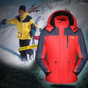Vestes de chasse en plein air hiver combinaison de Ski imperméable et chaud alpinisme respirant à capuche Softshell manteau hommes polaire veste