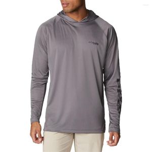 Jachtjassen Pfg Visserijkleding Outdoor Mesh T-shirt met lange mouwen en capuchon Zon Ademend Angling3182