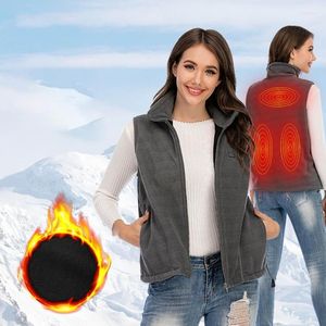 Vestes de chasse rechargeables USB, gilet chauffant électrique thermique d'hiver, 5 zones chauffées pour femmes, vêtements d'extérieur, garde au chaud, tailles unisexes