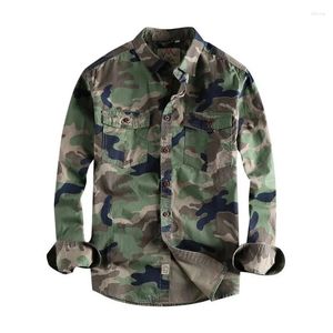 Vestes de chasse printemps automne les chemises de chargement de camouflage masculin