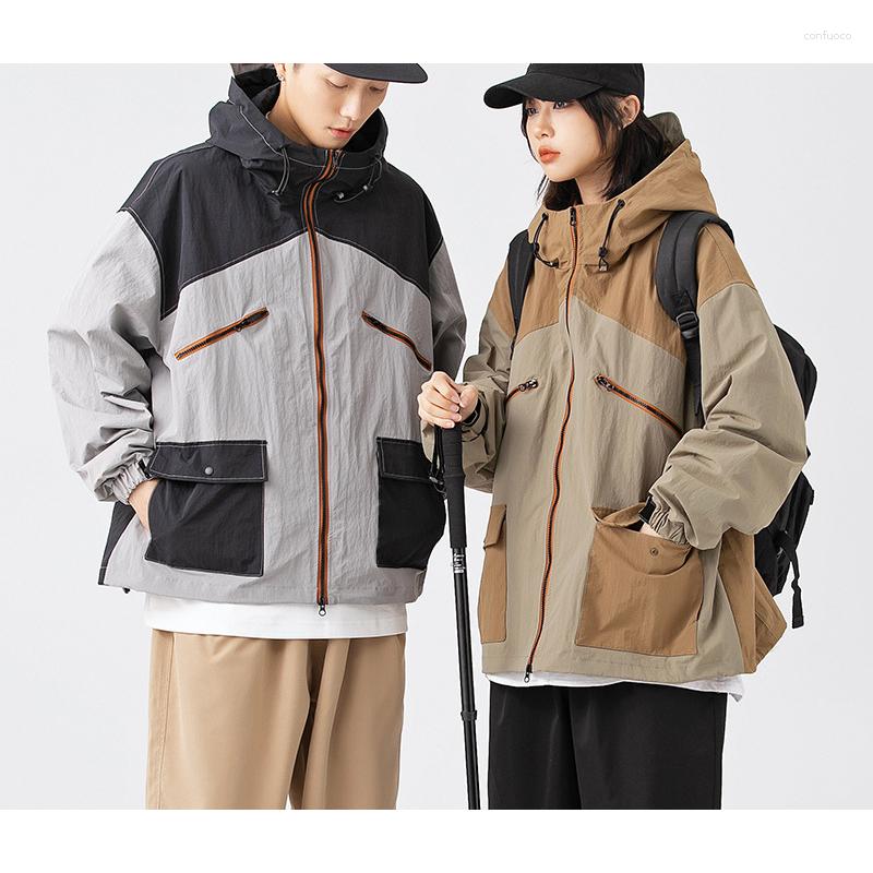 Hunting Jackets Spring Mens Womens Hooded Male Casual Zipper Windbreaker Men Outwear Thin Jacket