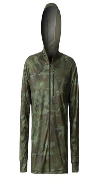 Vestes de chasse Style hommes de pêche des vêtements de protection au soleil sec rapides de protection solaire légère à manches longues à manches longues avec zipper8939365