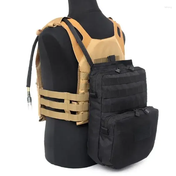 Vestes de chasse Style tactique Molle, sac à dos militaire d'hydratation, sac d'eau de Combat, équipement de poche de gilet attaché Durable