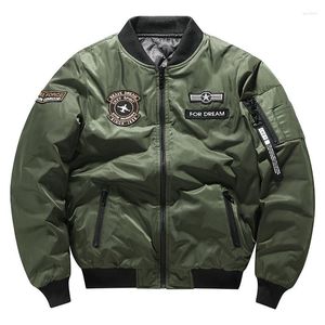 Hunting Jackets Tactical Baseball Jacket Men Fashion Flight Pilot Warm Winter Cotton Liner Windproof Coats Bomber Lining