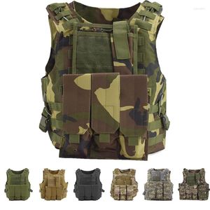 Jachtjassen Tactische camouflagekleding Molle Plate Carrier Militaire uitrusting Paintball CS Body Armor