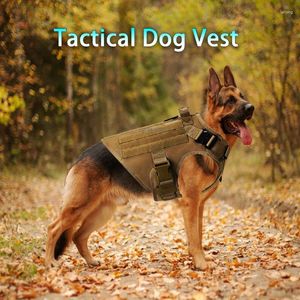 Vestes de chasse Harnais tactique pour chien Formation CS Tir Service de marche Gilet de travail réglable Wargame Randonnée Gilets militaires pour animaux de compagnie