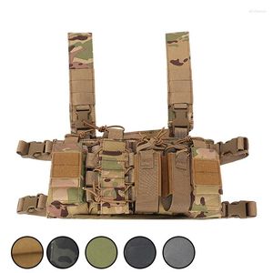 Giacche da caccia Gilet tattico militare pettorale con tasche Accessori da tiro regolabili per allenamento Gilet per Cs Wargame Army
