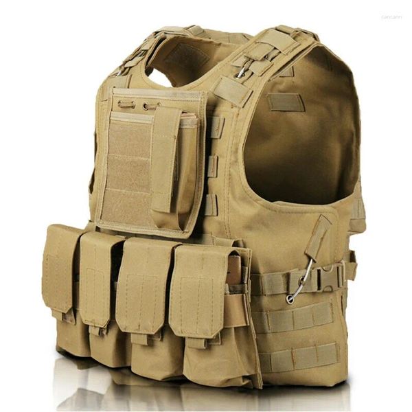 Giacche da caccia Gilet tattico Uomo Army Molle Combat Quipment Abbigliamento outdoor Porta targa verde per militare 2023