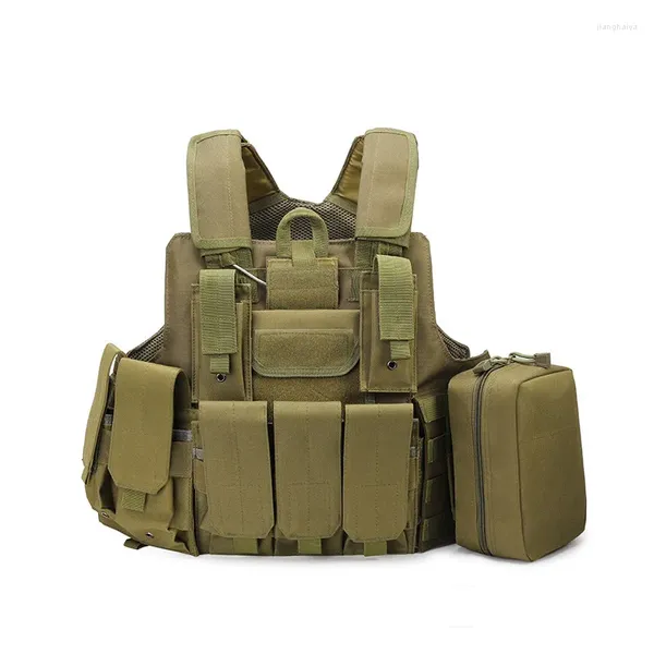 Vestes de chasse, gilet tactique pour hommes, armure corporelle Molle d'extérieur, accessoires de transport de Combat, pochette de camouflage, armée militaire