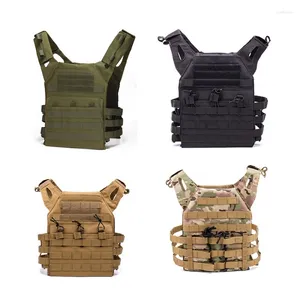 Chaquetas de caza Chaleco táctico Panel trasero militar Paintball Protección ligera para exteriores