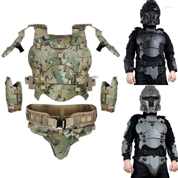 Vestes de chasse, gilet tactique, Paintball, ensemble d'armure de Protection Wargame, équipement antichoc de tir Cs, gilets de costume militaire