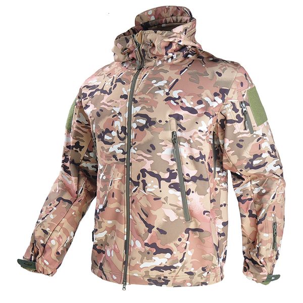 Chaquetas de caza TAD Soft Shell Chaqueta táctica militar Safari Hombres Impermeable Cálido Rompevientos Ropa del ejército de EE. UU. Hombres Chaquetas de camuflaje Ropa de caza 230530