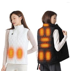 Chaquetas de caza, chaqueta térmica de invierno, 9 zonas de calefacción, abrigo para mujer, chaleco eléctrico USB inteligente, algodón, Flexible, térmico, cálido, senderismo