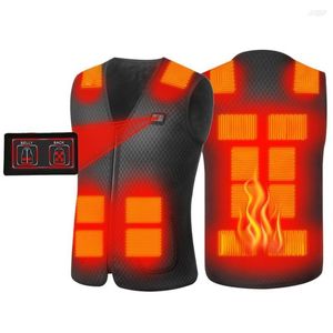 Jachtjassen Winter verwarmd vest voor heren Dames 16 verwarmingszones 3 niveaus Dubbele bediening Intelligent opladen Warm