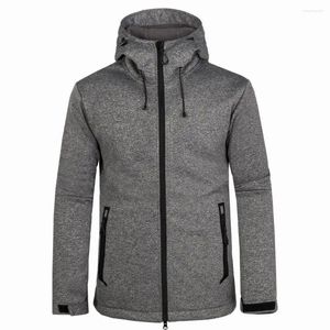 Vestes de chasse veste d'hiver hommes Softshell thermique à capuche vêtements Sports de plein air coupe-vent randonnée manteau Camping cyclisme hommes