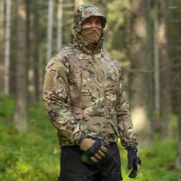 Vestes de chasse hiver militaire polaire veste hommes coquille souple tactique imperméable armée Camouflage manteau vêtements Multicam coupe-vent