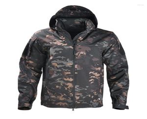Vestes de chasse Veste polaire militaire d'hiver pour hommes, manteau de camouflage tactique imperméable à coque souple, vêtements coupe-vent Multicam 4895166