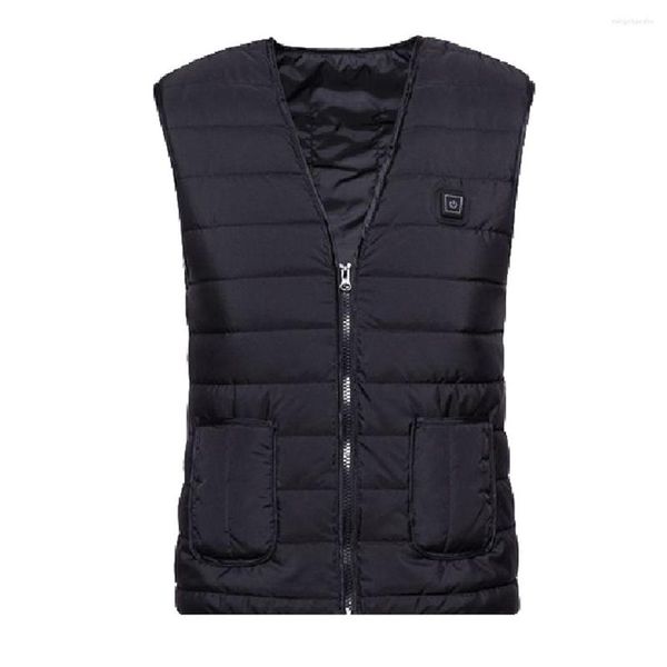 Vestes de chasse femmes hommes veste chauffante gilet trois vitesses de température lavable USB alimenté un bouton gilet chauffant