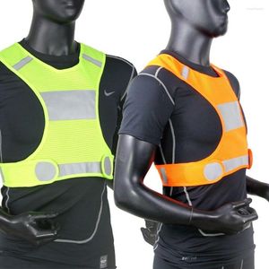 Vestes de chasse Jaune Running Gilet Polyester Respirant Mode Réfléchissant Pour Cyclisme Vélo Sports