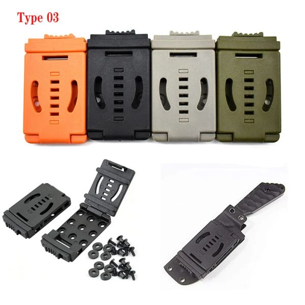 Hunting Kydex Clip de cintura TEK LOK BOLSOPS CINTO CINTO PARA Cuchillo Kydex Vaina/Hólata K Varestra Kit Gun Holster Clip