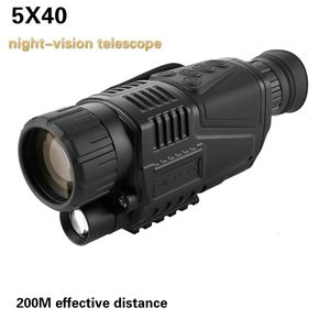 Télescope d'instrument de Vision nocturne de chasse, caméra infrarouge monoculaire numérique 240104