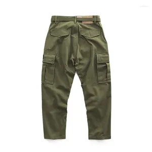 Pantalon de chasse automne américain multi-poches militaire AMEKAJI jambe ample et large salopette droite outillage extérieur pantalon Cargo