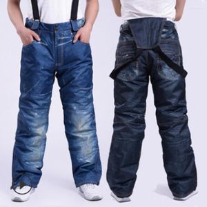 Jachtbroeken fabrieksafhankelijke jeans ski ski outdoor skiing tooling camp winddicht waterdichte dikke warme slijtvaste katoenen broek