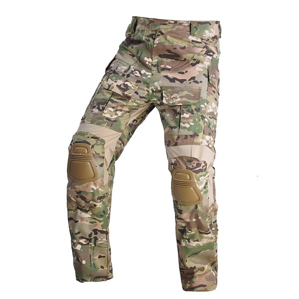 Pantalon de chasse HAN WILD G3 Pantalon de combat avec genouillères Airsoft Pantalon tactique militaire Coupe-vent Ripstop Cargo Pantalon de travail Vêtements de chasse 230530