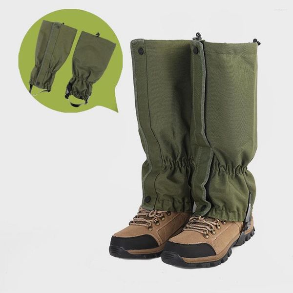 Pantalones de caza Polainas para piernas - Botas de nieve impermeables para senderismo para hombre Mujer y Escalada de montaña ajustable para caminar