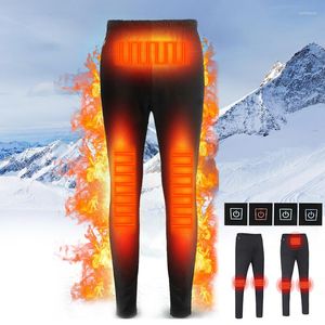 Pantalon de chasse hiver chauffé auto-chauffant randonnée en plein air chaud mince USB ski électrique pantalon thermique femmes hommes