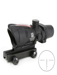 Jacht Scope ACOG 4X32 Echte Glasvezel Tactische Red Dot Sight Chevron Glas Geëtst Richtkruis Verlichte Sight4583792