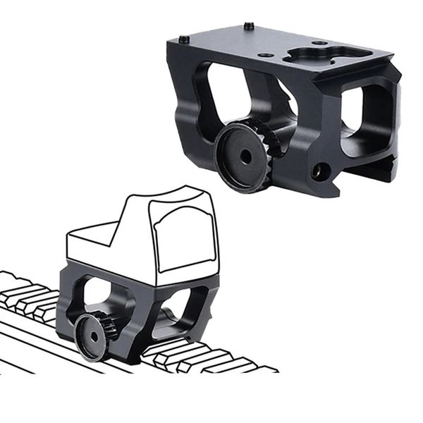 Montaje de alcance de caza táctico RMR Vista de punto rojo montaje elevador accesorio de montaje RMR Dot Sight Base para caza Airsoft