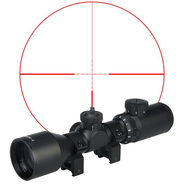 Miras de caza PPT 3-9x42, mira telescópica para rifle de 25,4mm, tamaño de tubo, mira telescópica para visor exterior, CL1-0274