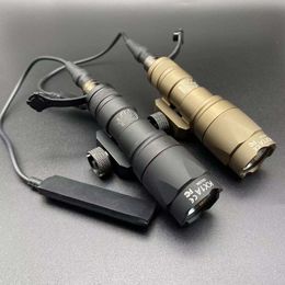 Lampe de poche tactique M300A, lunette de chasse, éclairage extérieur à led, haute luminosité avec queue de Rat et tête de couronne