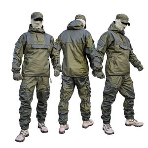 Hunting Sets Russian Gorka-4 Uniform Tactical Camouflage Military Combat Suits Working Hunting Clothes Army Training Uniform 230530