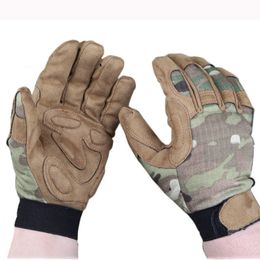 Jacht schieten klimmen handschoenen tactische lichtgewicht camouflage handschoen airsoft wargame em5368 multicam q0114