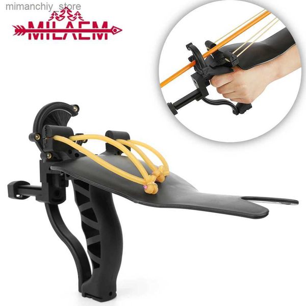 Caza Slingshots Tiro con arco Pesca Tiro Slingshot Multifunción Sling Shot Set Potente Bowfishing Flecha Caza Accesorios de pesca Q231110