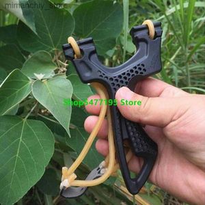 Jacht Katapulten Hoge snelheid rubberen katapult Catapult Pocket Outdoor jacht Airsoft Game Sling Shot Volwassen jacht katapult met rubberen band Q231110