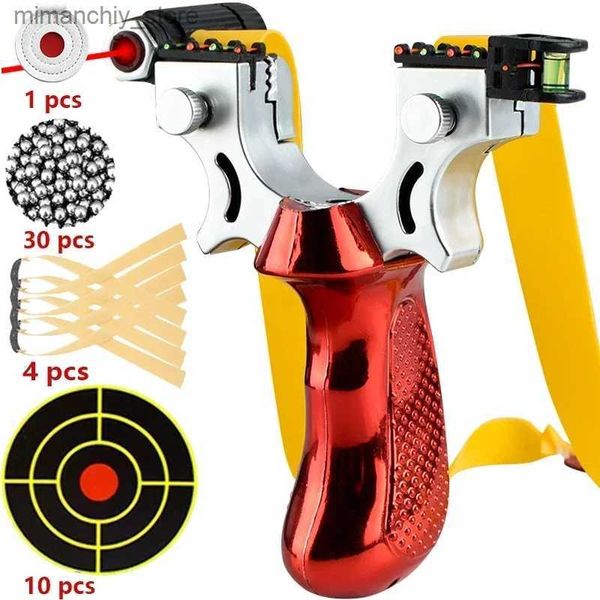 Hunting Slingshots Fronde Laser tir fronde de haute précision fronde de chasse en plein air puissance originale pour la chasse catapulte de précision Q231110