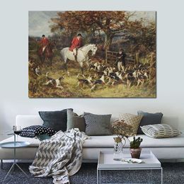 Chasse Sports Toile Art Dessin The Covert Heywood Hardy Peinture Artwork Artwork Haute Qualité