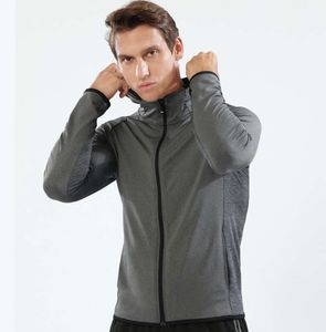 Hunting Star Automne/Hiver Longue Fermeture Éclair À Capuche Manteau De Sport Vêtements De Fitness Pour Hommes Entraînement Musculaire Course À La Mode Tendance Clothes90123