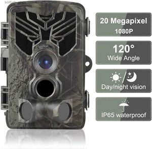 Caméras de piste de chasse 1080P 20MP chasse haute définition sentier de reconnaissance de la faune sauvage photo suivi PIR mouvement vision nocturne HC810A Q240321