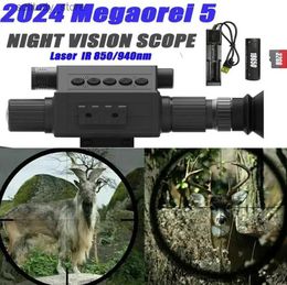 Caméras de chasse 2024 Megaorei 5 vision nocturne 1080p caméra de chasse haute définition caméscope portable vue arrière module complémentaire Q240321