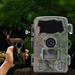 Hunting Trail Cameras Caméra de chasse pratique et durable, caméra extérieure 4K haute définition en plastique + métal 136x90x76mm 32MP Q240321, offre spéciale