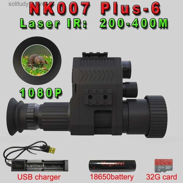 Caméras de chasse Megaorei NK007 caméra de chasse avec télescope DSLR zoom numérique 4X pour la vision nocturne infrarouge dans la chasse et l'enregistrement vidéo Q240321