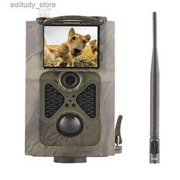 Hunting Trail Cameras Extérieur 2G mobile MMS P caméra de piste de chasse infrarouge vision nocturne caméra étanche transmission d'animaux sauvages piège caméra de jeu Q240321