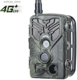 Jacht Trail Camera's Volgcamera 4G Wildlife Jachtcamera Mobiel mobiel Draadloos toezicht HC810LTE 20MP 1080P Nachtzicht Fotoval Q240321