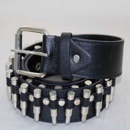 Huobao Nieuwe punk Bullet Belts Men Hip Hop Rivet Belt Male Pu Leather Rock Motorcycle Damesriem voor jeans Ceinture Femme Q0630 291K