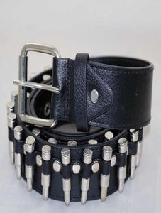 Huobao NOUVELLES BULLETS PUNK BOURTES Men Hip Hop Rivet Belt Male Pu Leather Rock Motorcycle de moto